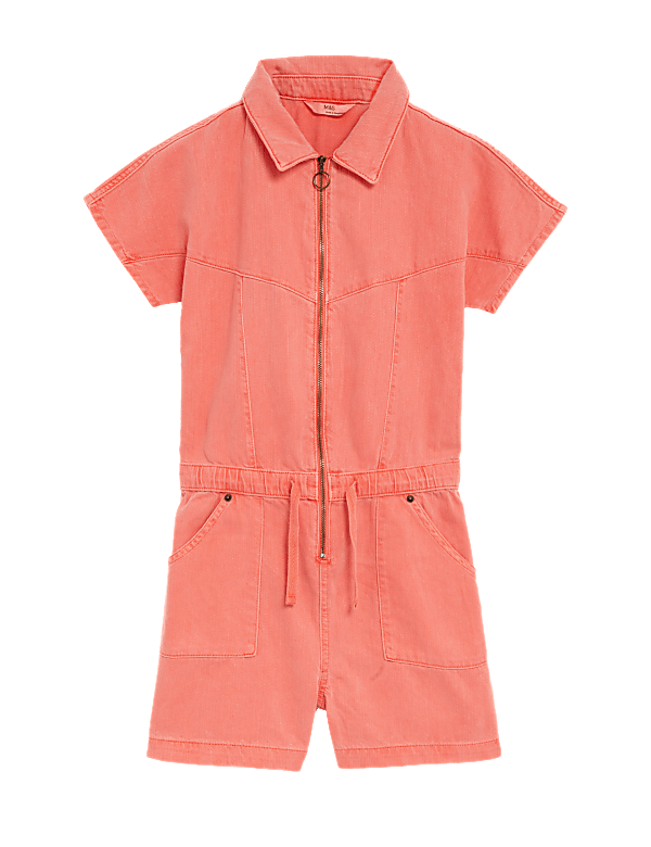 Denim Short Boilersuit