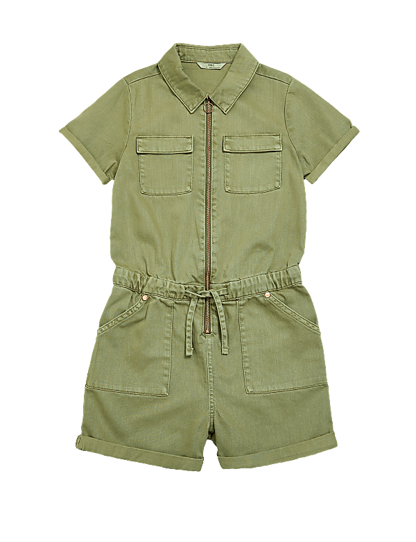 Cotton Short Boilersuit