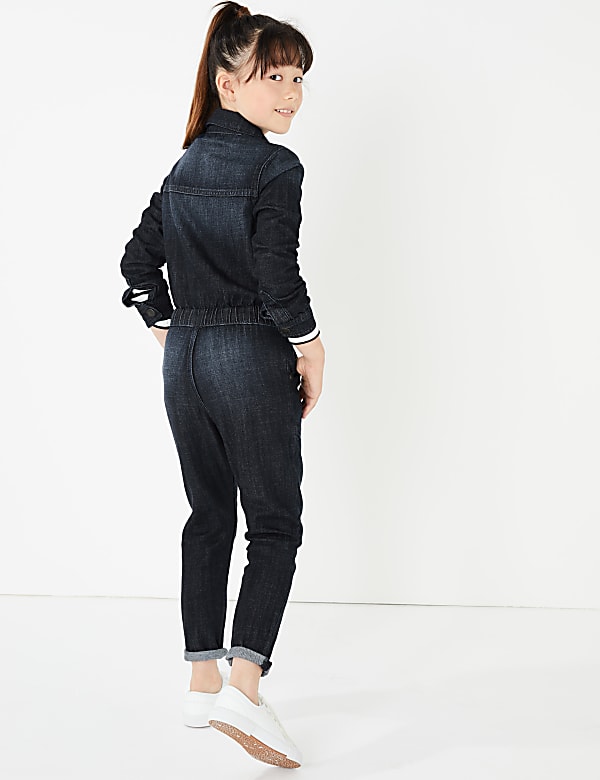 Denim Zip Front Boilersuit  (3-16 Yrs)