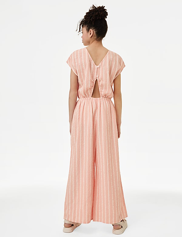 Cotton Rich Striped Jumpsuit (6-16 Yrs)