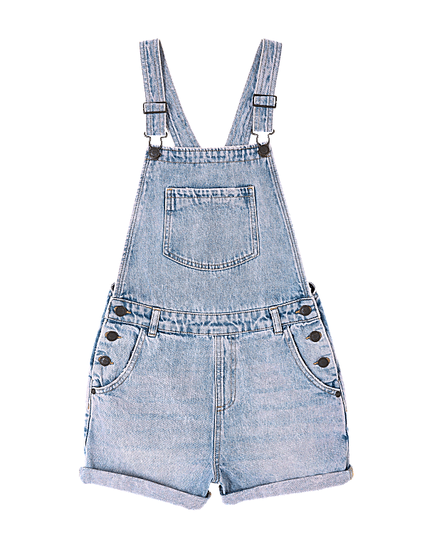 Pink Tie Dye Denim Dungarees (6-16 Yrs)