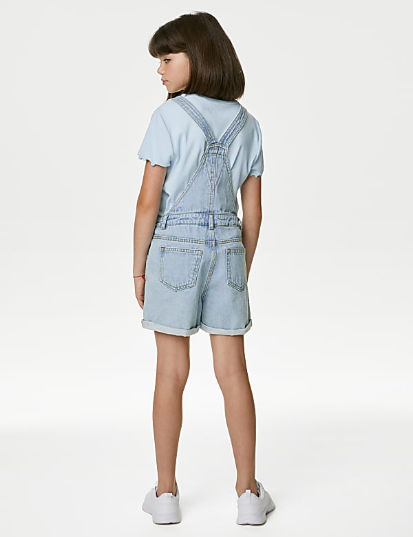 Denim Patchwork Dungarees (6-16 Yrs)