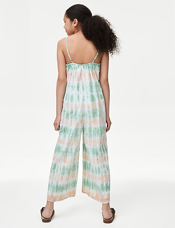 Pure Cotton Tie Dye Jumpsuit (6-16 Yrs)