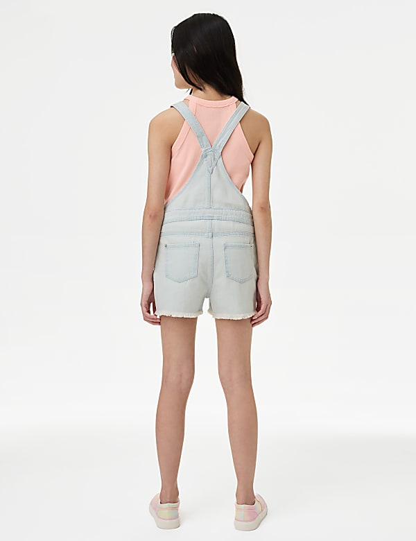 Denim Tie Dye Dungarees (6-16 Yrs)
