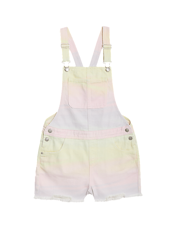 Denim Tie Dye Dungarees (6-16 Yrs)