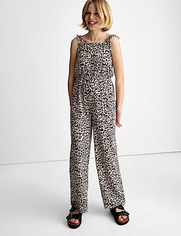 Leopard Print Jumpsuit (6-16 Yrs) - LU