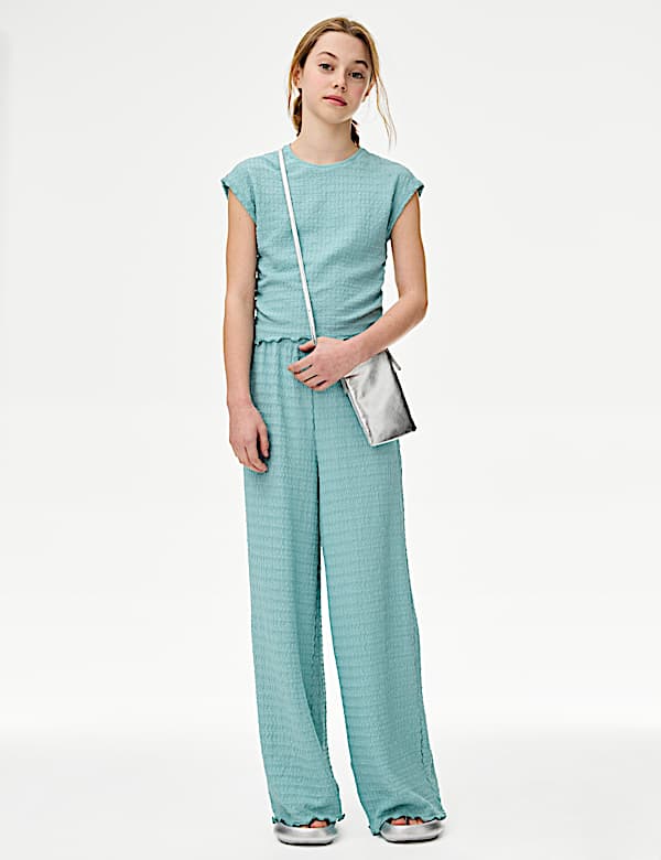 2pc Textured Top and Trousers Outfit (6-16 Yrs)