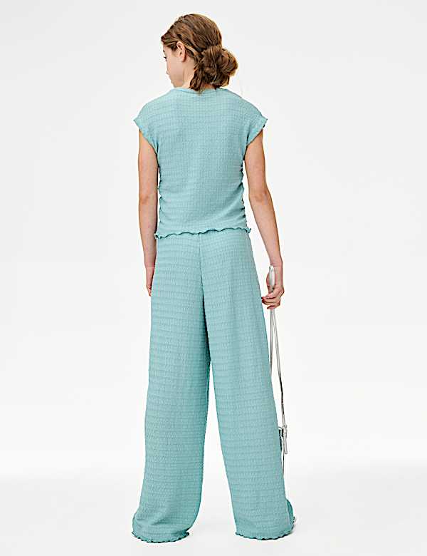 2pc Textured Top and Trousers Outfit (6-16 Yrs)