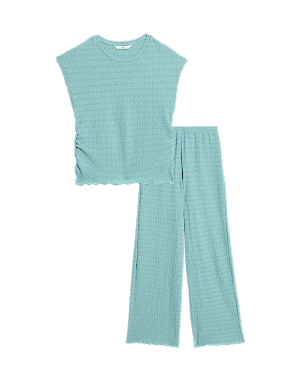2pc Textured Top and Trousers Outfit (6-16 Yrs)