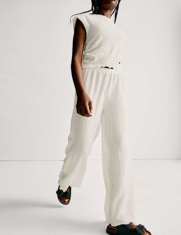 2pc Textured Top and Trousers Outfit (6-16 Yrs)