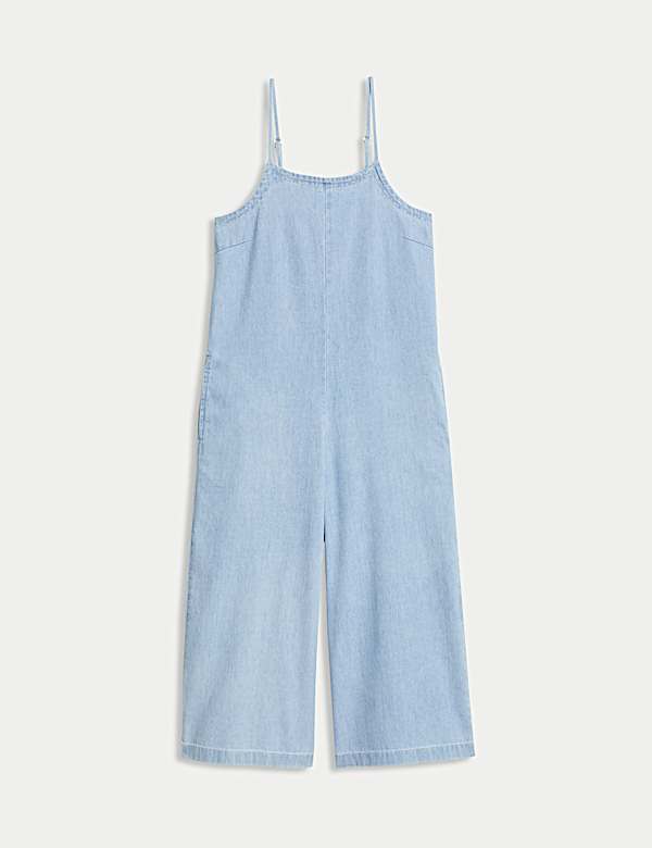 Pure Cotton Wide Leg Jumpsuit (6-16 Yrs) - HR