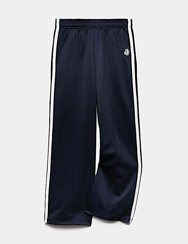 Embroidered Wide Leg Joggers (6-16 Yrs) - LT