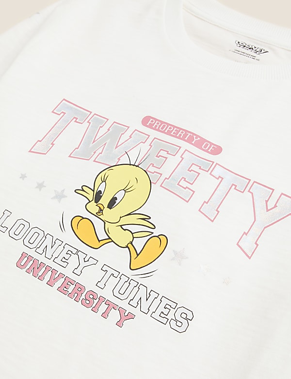 Pure Cotton Looney Tunes™ Long Sleeve Top