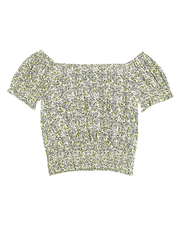 Floral Shirred Top (6-16 Yrs)