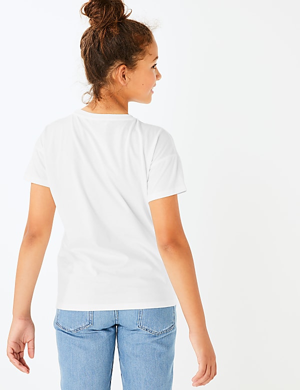 Cotton Cat Print T-Shirt (3-16 Years)