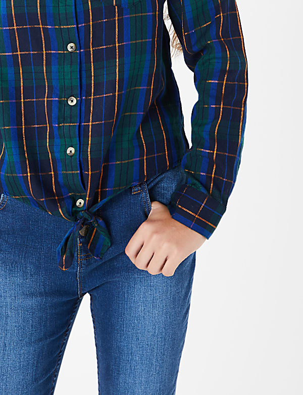 Check Tie Shirt (3-16 Years)