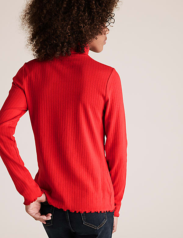 Cotton Roll Neck Top (6-16 Yrs)