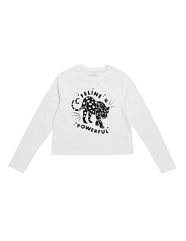 Pure Cotton Gem Slogan Top (6-16 Yrs)