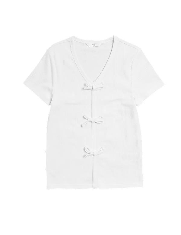 Pure Cotton Bow Top (6-16 Yrs)