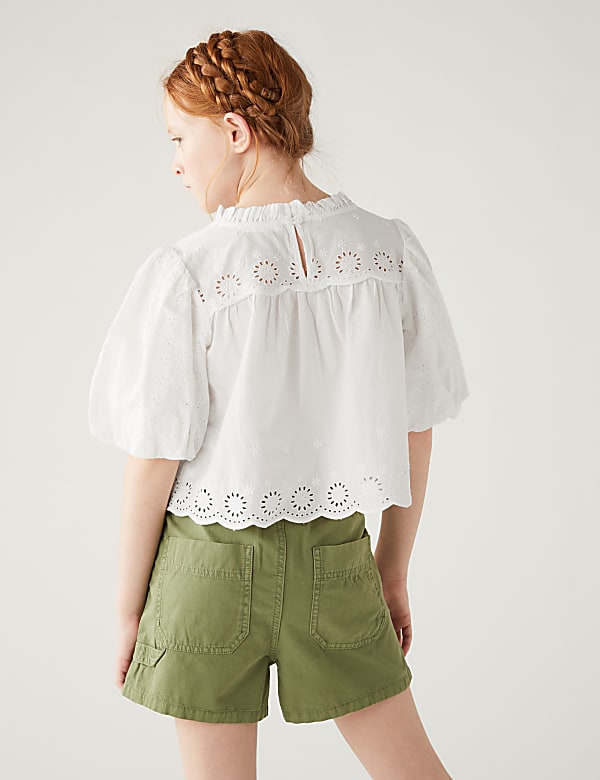 Pure Cotton Broderie Blouse