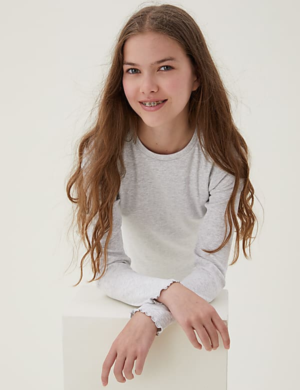 5pk Cotton Rich Patterned Tops (6-16 Yrs)