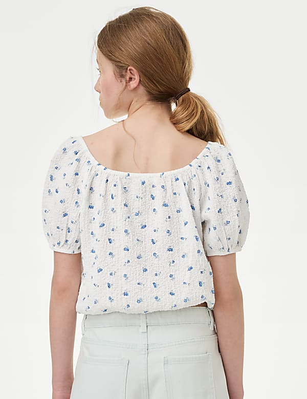 Cotton Rich Patterned Top (6-16 Yrs)