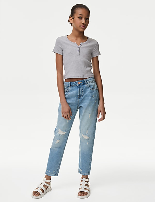 &Rho;&iota;&mu;&pi; T-Shirt &mu;&epsilon; &kappa;&omicron;&upsilon;&mu;&pi;&iota;ά, &mu;&epsilon; &upsilon;&psi;&eta;&lambda;ή &pi;&epsilon;&rho;&iota;&epsilon;&kappa;&tau;&iota;&kappa;ό&tau;&eta;&tau;&alpha; &sigma;&epsilon; &beta;&alpha;&mu;&beta;ά&kappa;&iota; (6-16 &epsilon;&tau;ώ&nu;) - GR