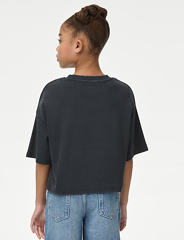 Cotton Rich Disco Slogan T-Shirt (6-16 Yrs) - NL