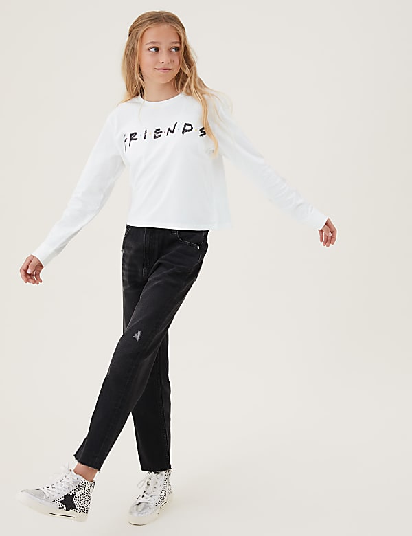 Pure Cotton Friends&trade; Sequin Top (6-16 Yrs)
