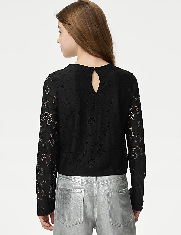 Twist Front Lace Top (6-16 Yrs)
