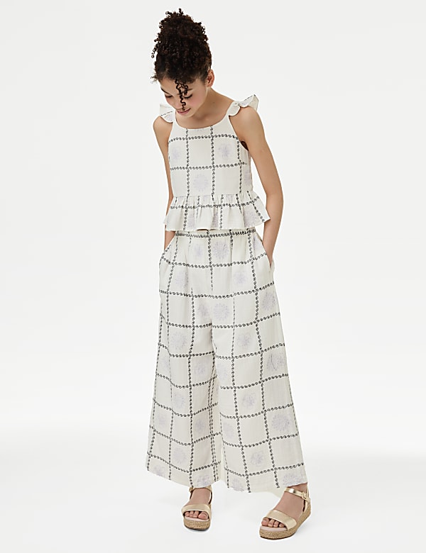 Pure Cotton Embroidered Top (6-16 Yrs)