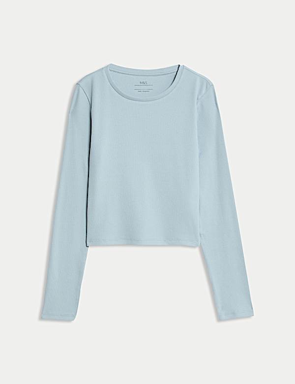 Cotton Rich Ribbed Plain Top (6-16 Yrs)