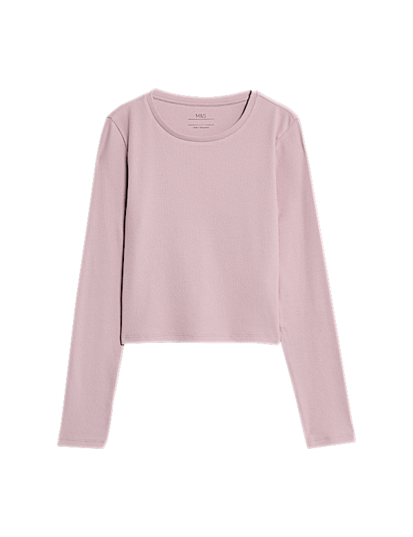 Cotton Rich Ribbed Plain Top (6-16 Yrs)