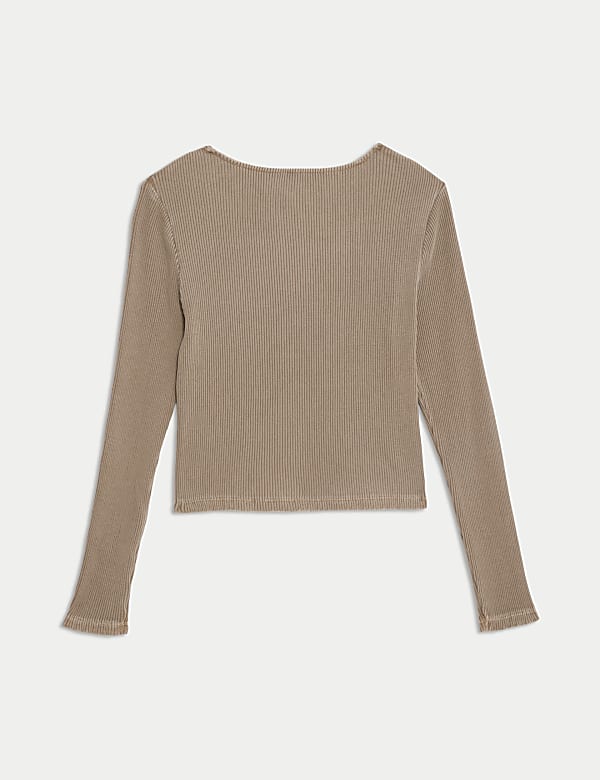 Cotton Rich Ribbed Top (6-16 Yrs)