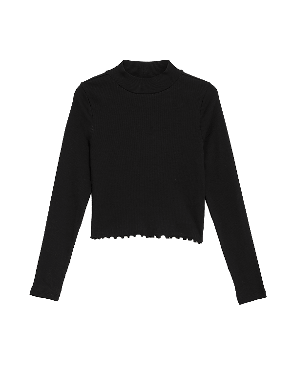 Cotton Rich Ribbed Top (6-16 Yrs)
