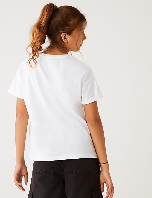 Pure Cotton Sequin Horse T-Shirt