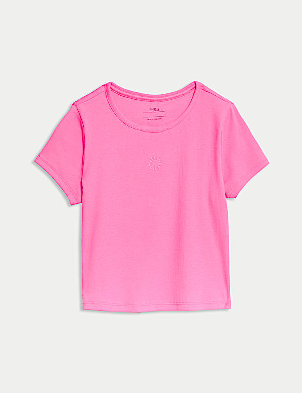 Cotton Rich Ribbed T-Shirt (2-16 Yrs) - PT