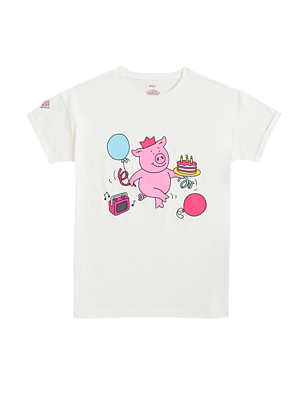 Pure Cotton Percy Pig™ T-Shirt (2-16 Yrs)