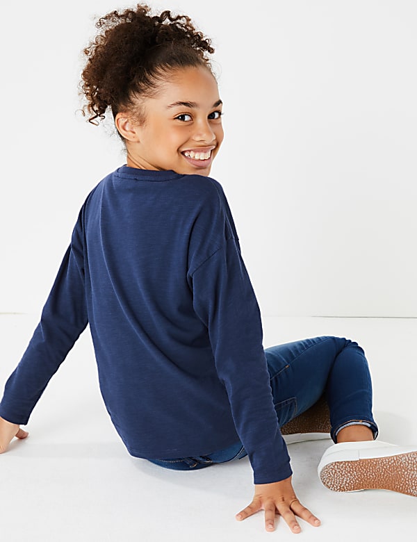 Slogan Reversible Sequin Top (3-16 Years)