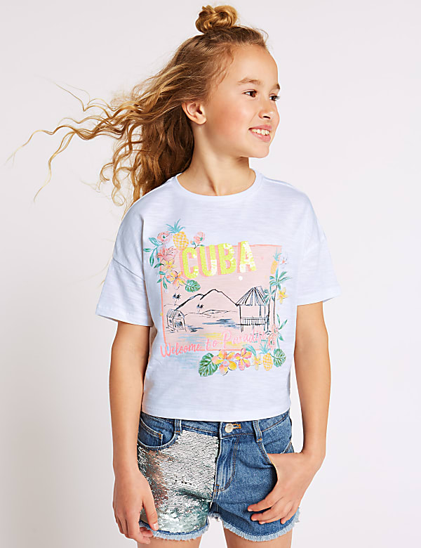 Pure Cotton Cuba T-Shirt (3-16 Years)