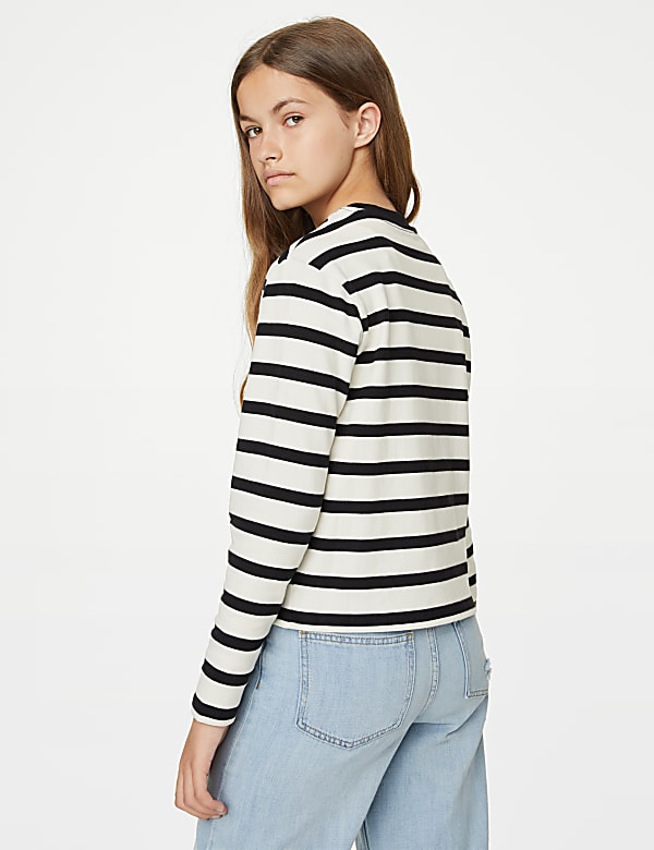 Pure Cotton Striped Top (6-16 Yrs)