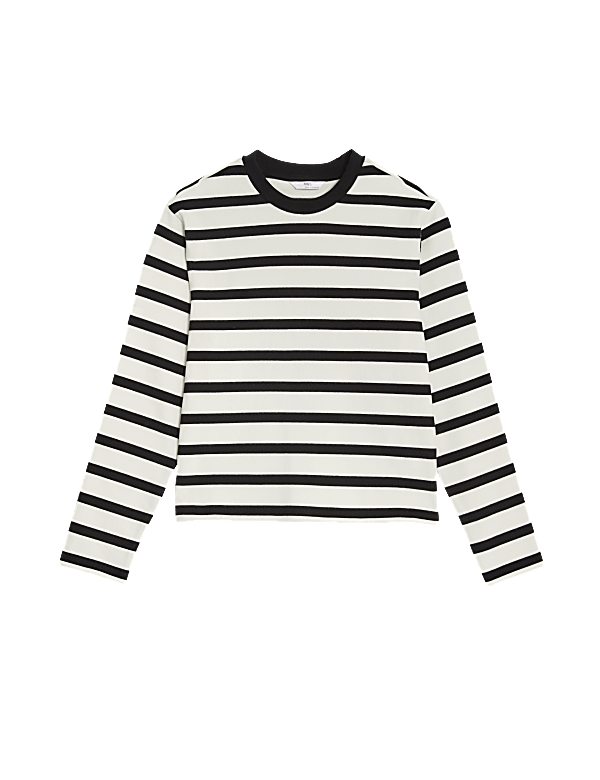 Pure Cotton Striped Top (6-16 Yrs)