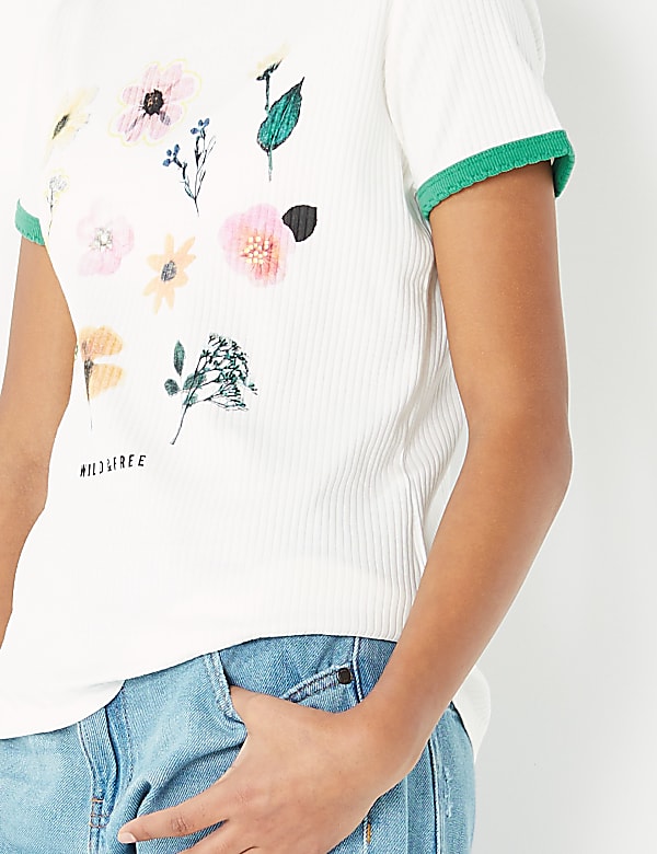 Cotton Floral T-Shirt (6-16 Yrs)