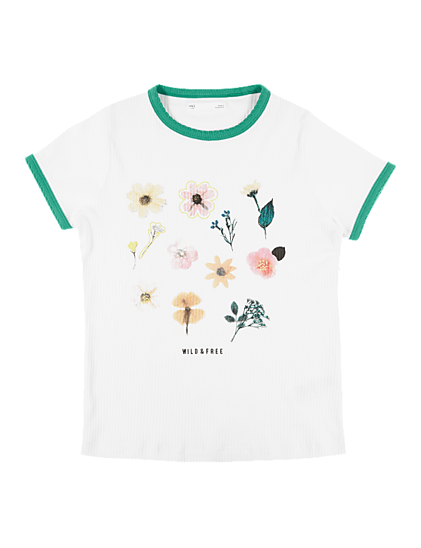 Cotton Floral T-Shirt (6-16 Yrs)