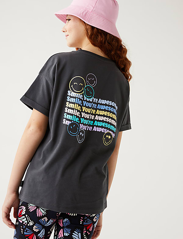 Pure Cotton SmileyWorld® Slogan T-Shirt
