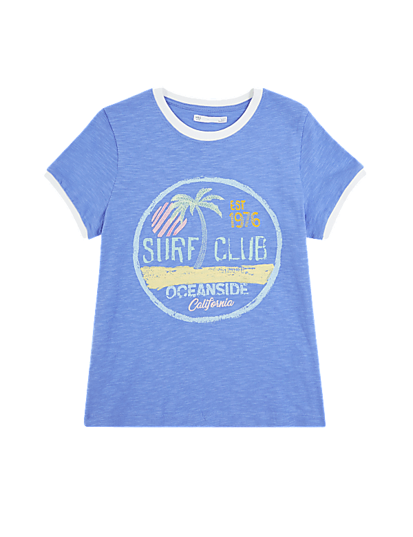 Cotton Surf Club Slogan T-Shirt (6-16 Yrs)