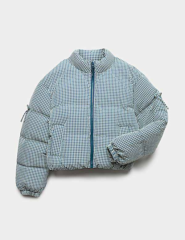 Stormwear&trade; Gingham Puffer Jacket (6-16 Yrs)