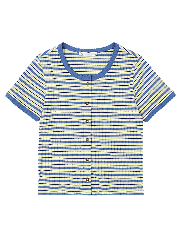Cotton Rich Striped T-Shirt (6-16 Yrs)