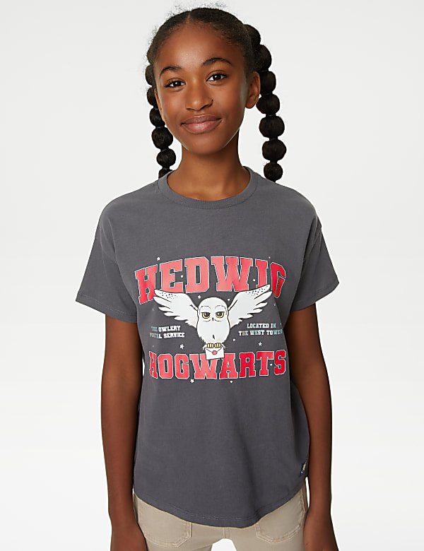 Harry Potter™ Pure Cotton Hedwig T-Shirt (6-16 Yrs) - JO