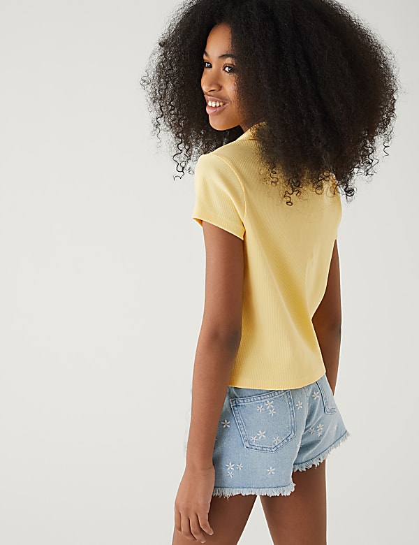Cotton Rich Ribbed T-Shirt